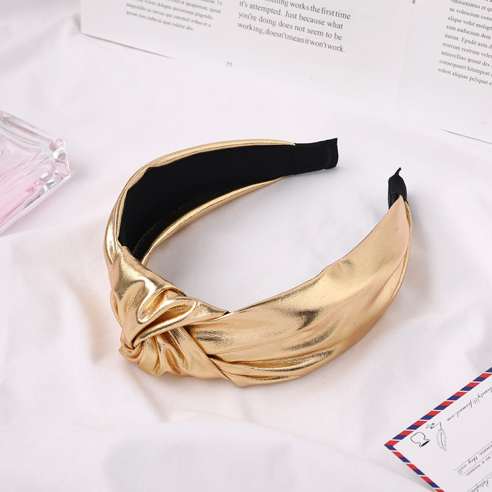 Barrette noeud tissu lumineux – Fixation douce pour cheveux