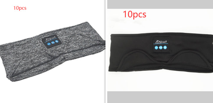 Bandeau Bluetooth de sommeil 2 en 1 – Masque de nuit avec écouteurs sans fil, noir et gris