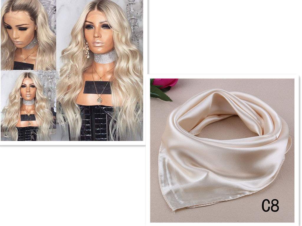 Perruque blonde bouclée longue 72cm européenne/américaine – fibre haute température
