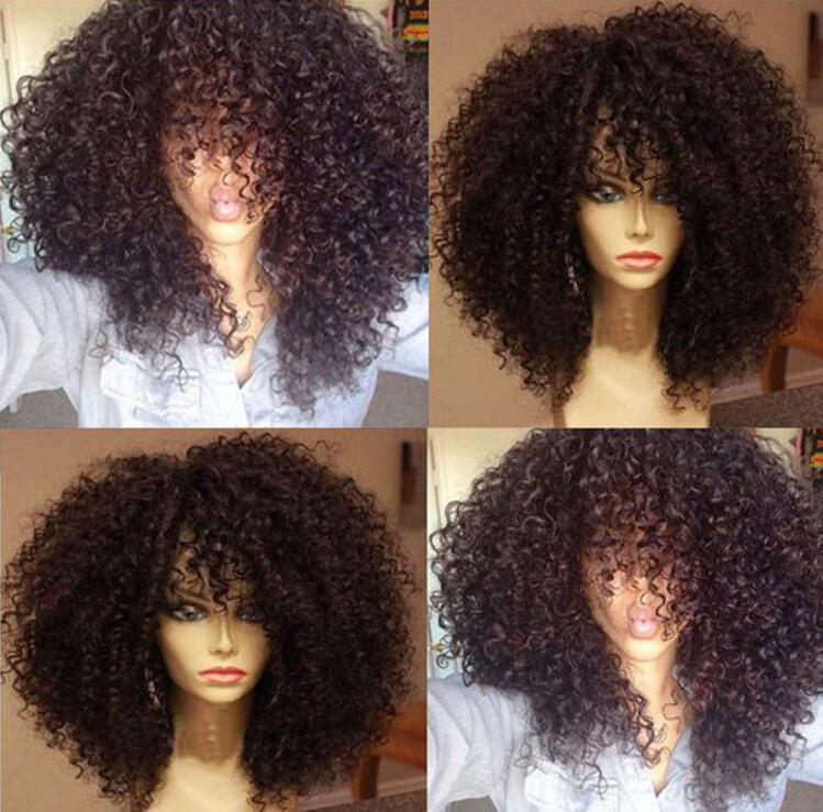 Perruque afro noire volume puffy explosion unie