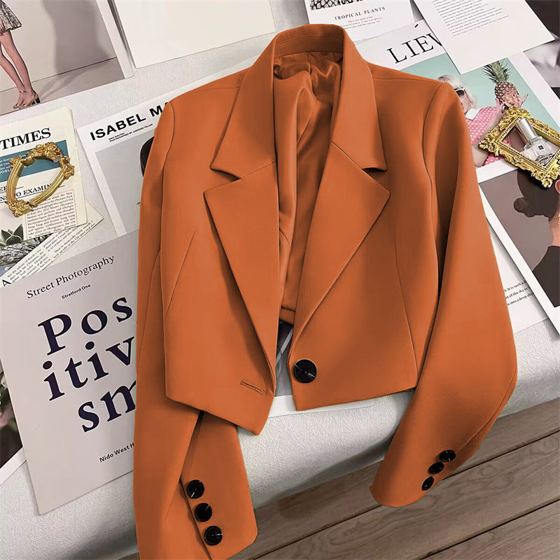 Blazer Chic Style Commuter Femme Petite Taille