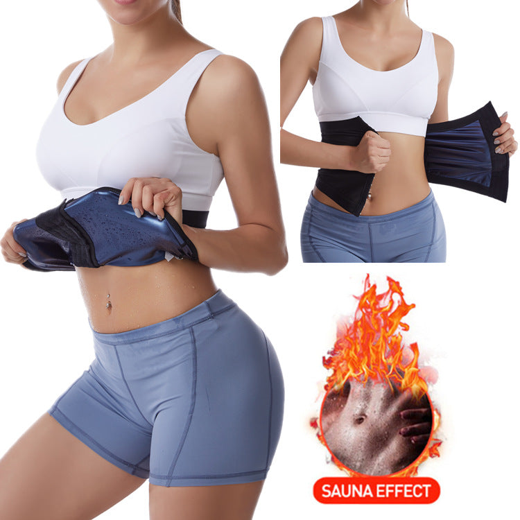 Ceinture sudation sauna fitness camouflage spandex