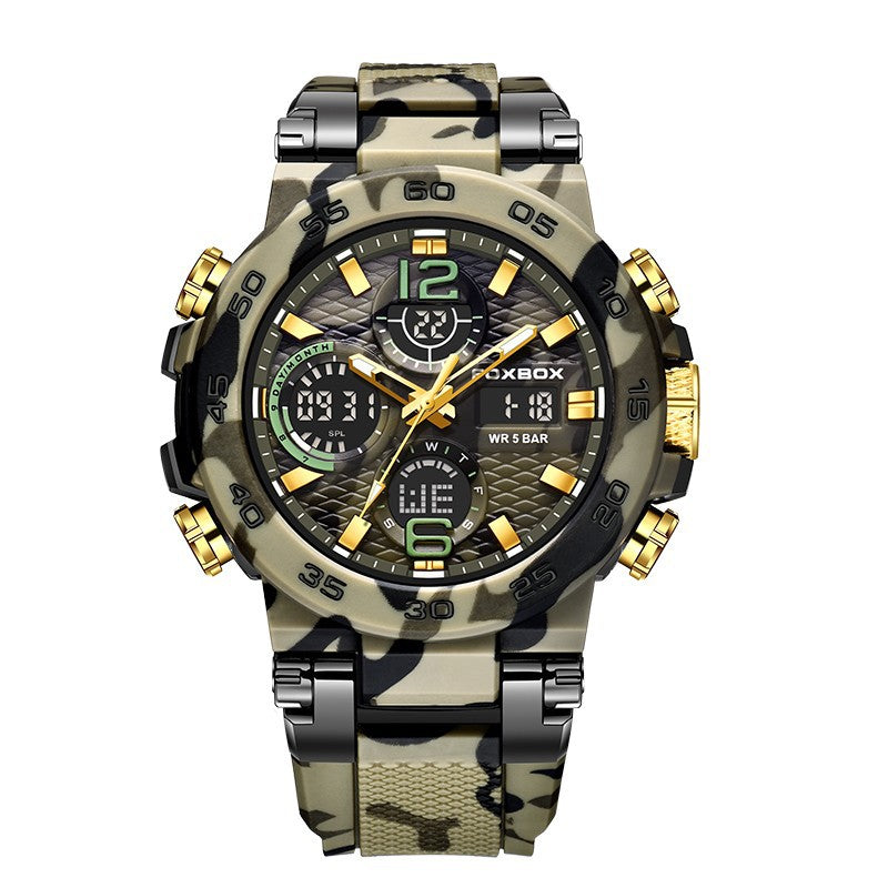 Montre sportive multifonction étanche waterproof – chronographe, alarme, style moderne