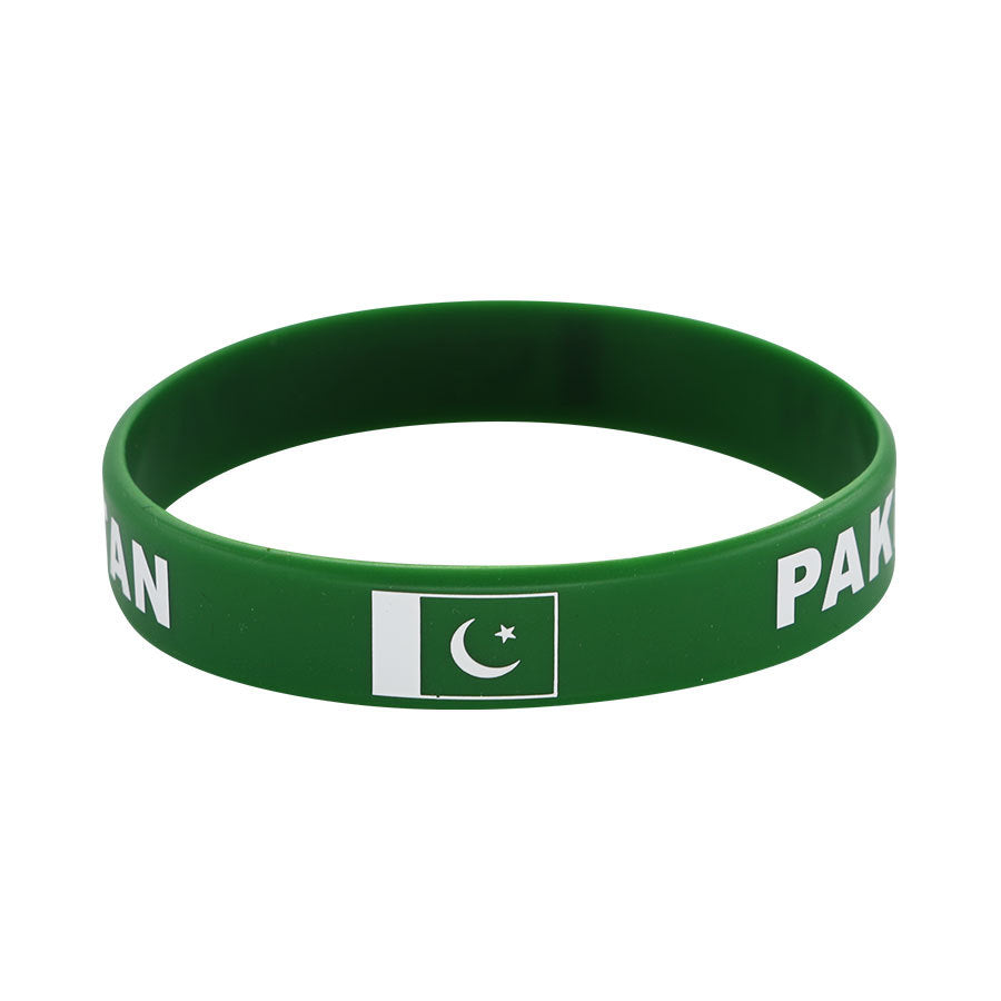 Bracelet drapeau silicone unisexe – accessoire sport 20 cm, style FIFA
