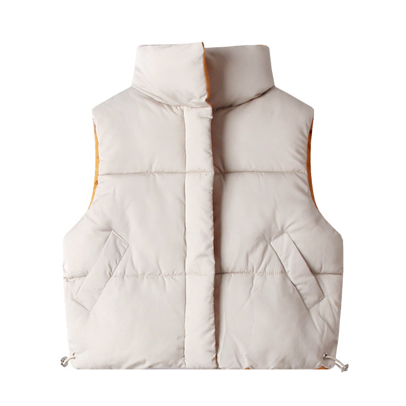 Gilet duvet coton épais style coréen unisexe