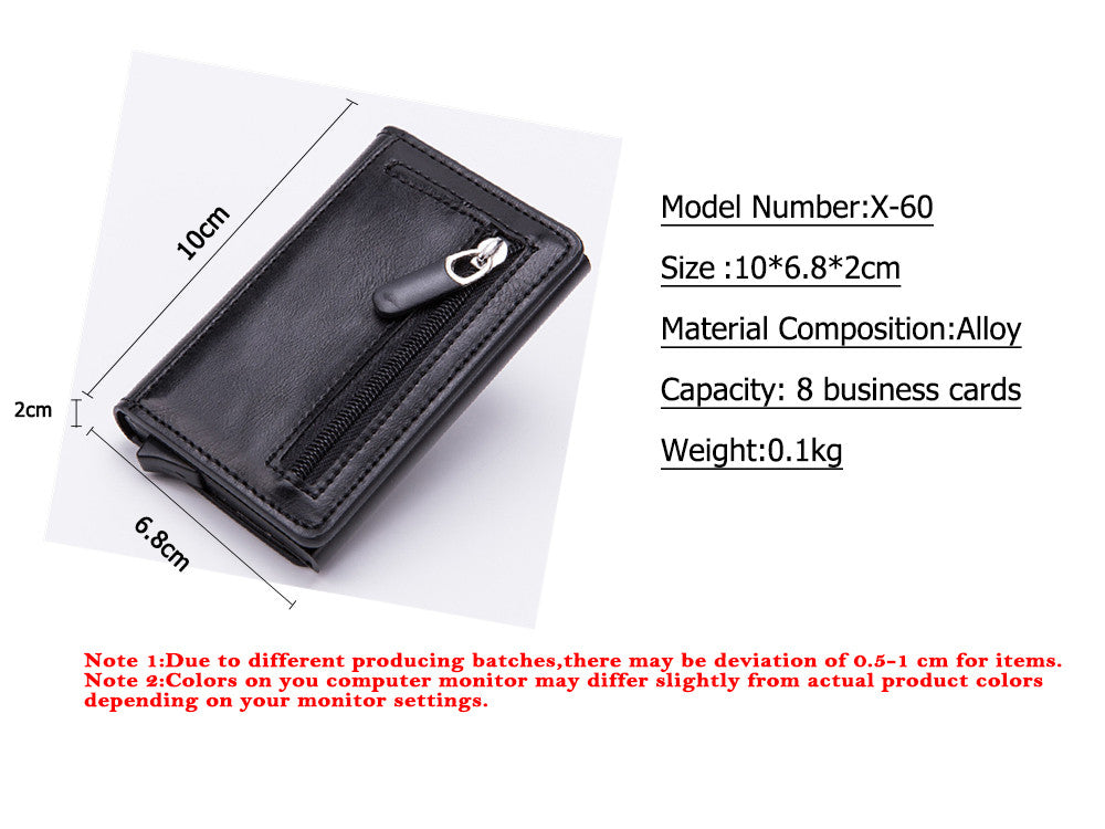 ZOVYVOL Smart Wallet anti-RFID – porte-cartes aluminium compact