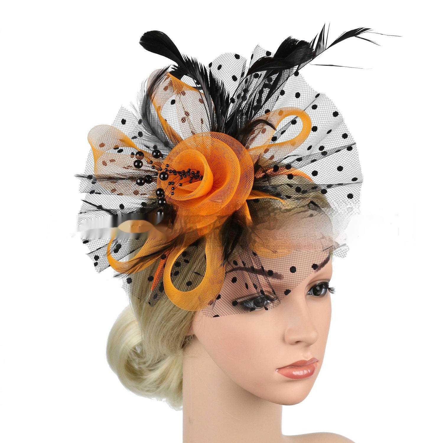 BANDEAU BILLYCOCK MAILLE MARIÉE – 35 COULEURS FLEURS FAIT MAIN