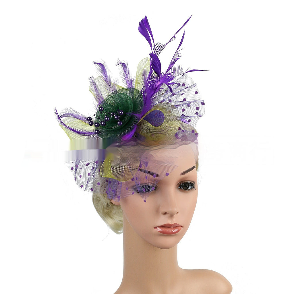 BANDEAU BILLYCOCK MAILLE MARIÉE – 35 COULEURS FLEURS FAIT MAIN