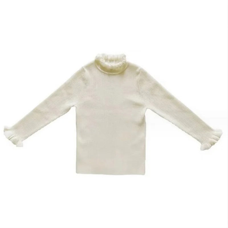 Robe de Princesse sans manches fille + sweater – rouge chinois/thé au lait