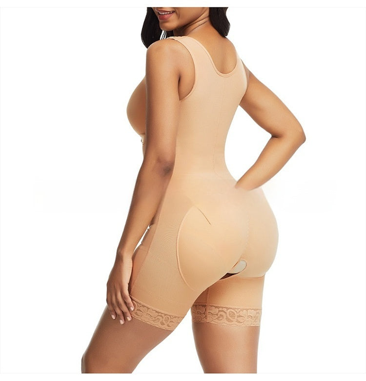 Combinaison gagnante ventre plat effet lift – Nylon Spandex nude/noir S-6XL best-sellers-tendance