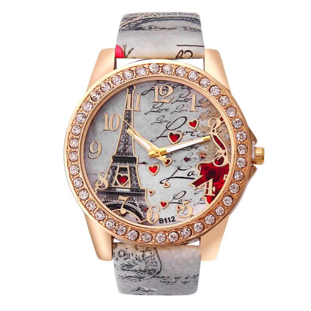 Montre bracelet femme Tour Eiffel – design vintage et chic