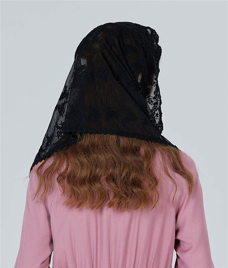 VOILE DE MARIÉE DENTELLE CHÂLE TRADITIONNEL – FLEURS MODÈLE AMOUREUX