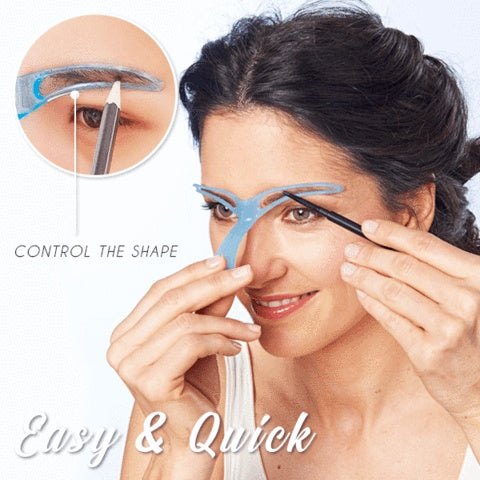 1 pochoir spécial eyeliner pour maquillage sourcils