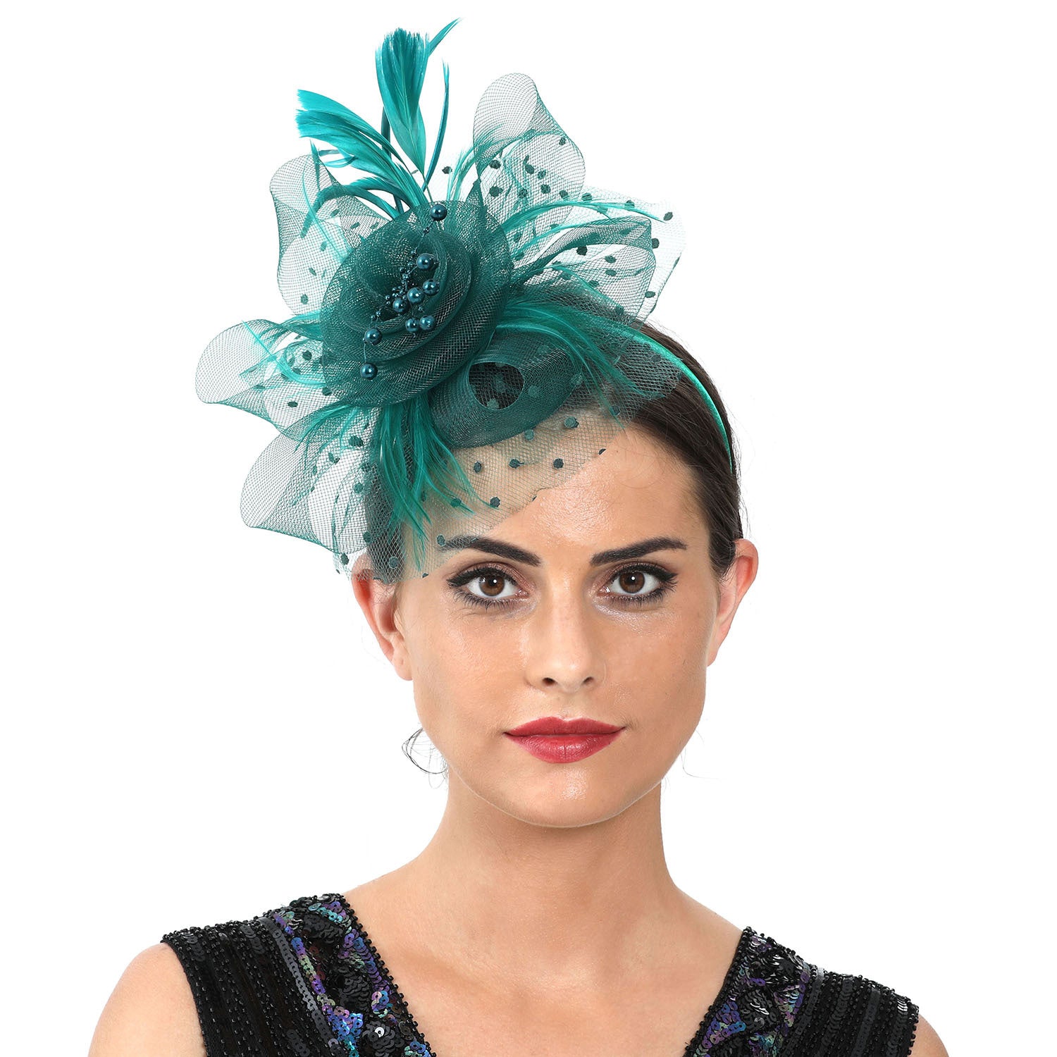 BANDEAU BILLYCOCK MAILLE MARIÉE – 35 COULEURS FLEURS FAIT MAIN
