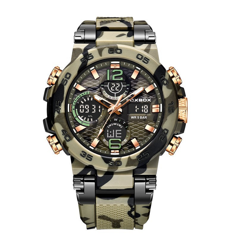 Montre sportive multifonction étanche waterproof – chronographe, alarme, style moderne