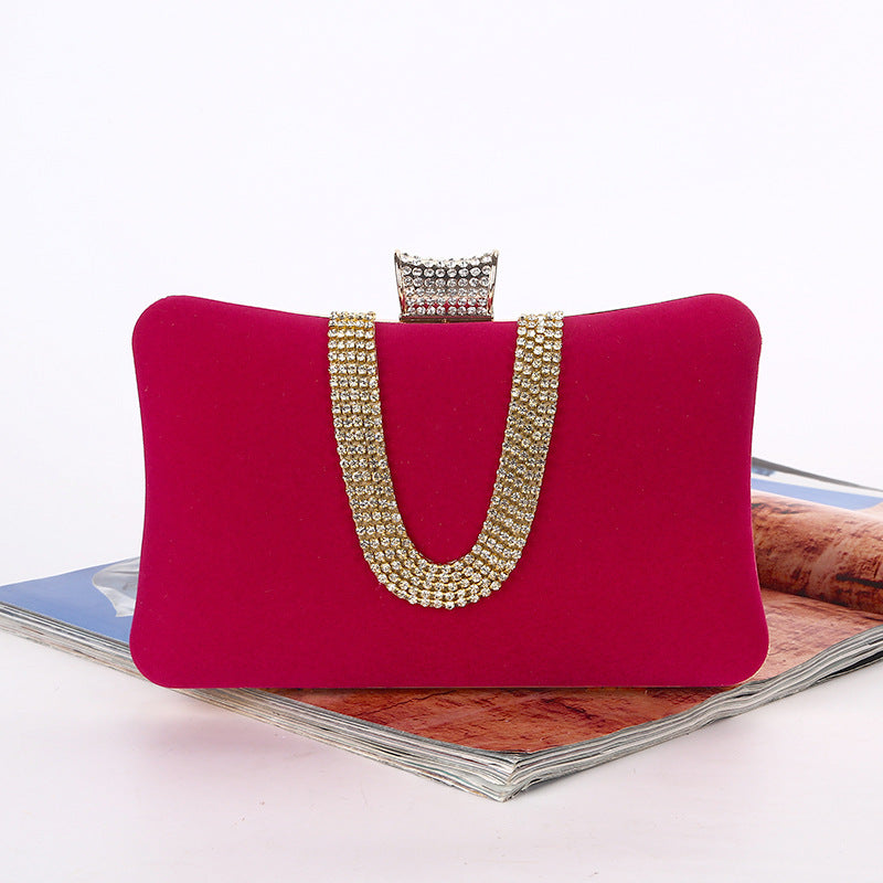 Sac en suédine style européen et américain avec motif en losange