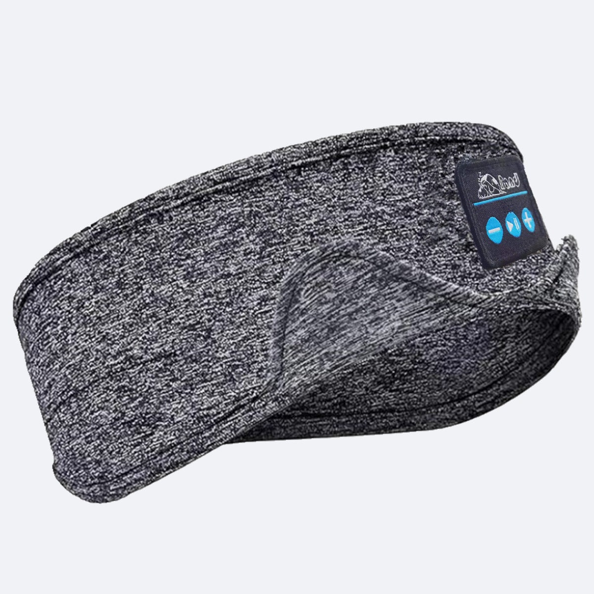 Bandeau Bluetooth de sommeil 2 en 1 – Masque de nuit avec écouteurs sans fil, noir et gris