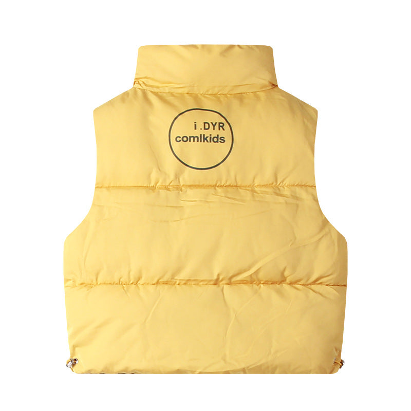 Gilet duvet coton épais style coréen unisexe