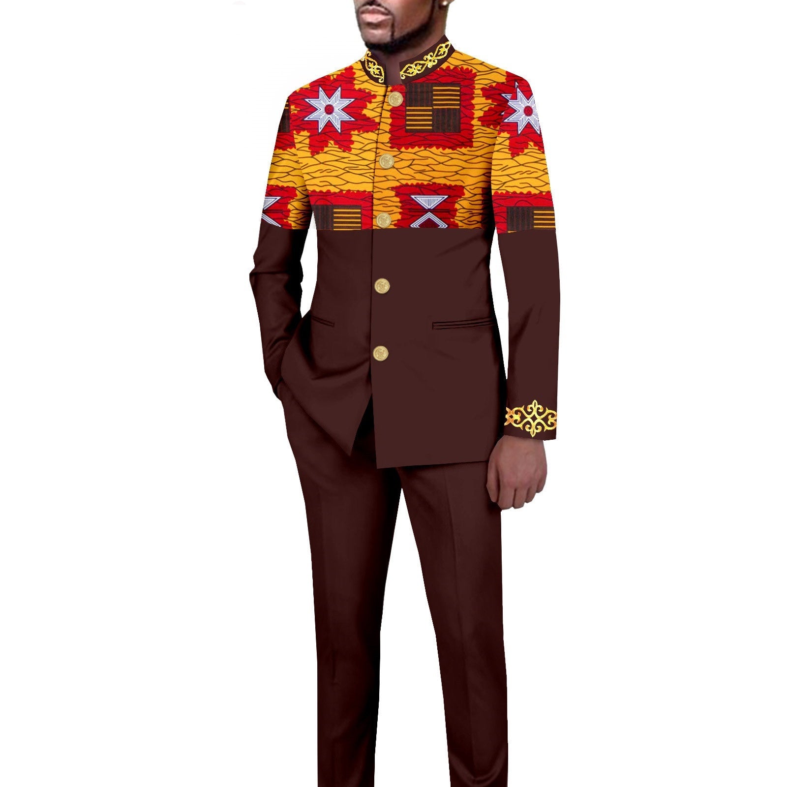 Ensemble blazer imprimé slim fit casual – 18 motifs exclusifs mi-saison
