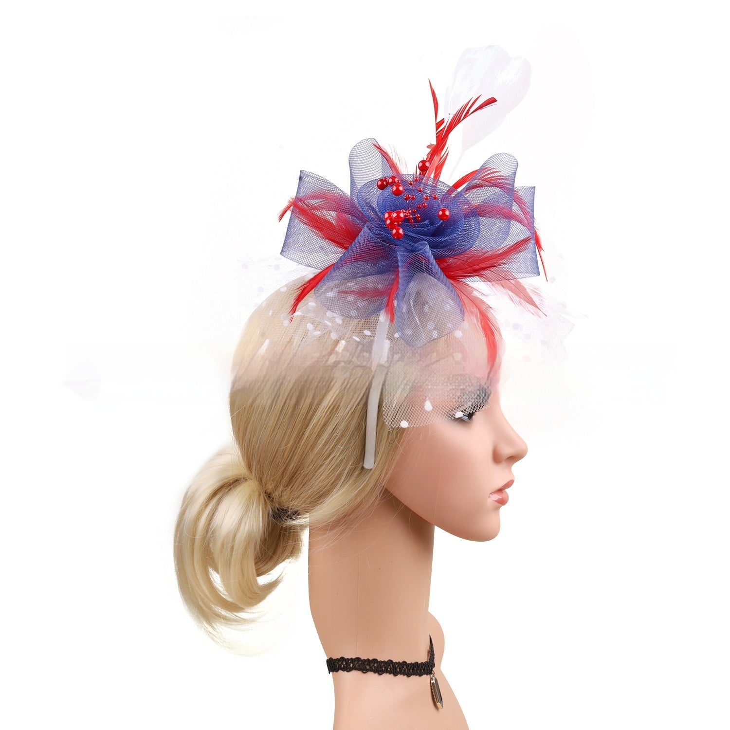 BANDEAU BILLYCOCK MAILLE MARIÉE – 35 COULEURS FLEURS FAIT MAIN