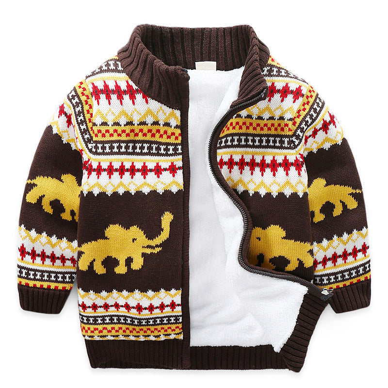 Gilet peluche épais cardigan A manches style coréen Carvose Chic