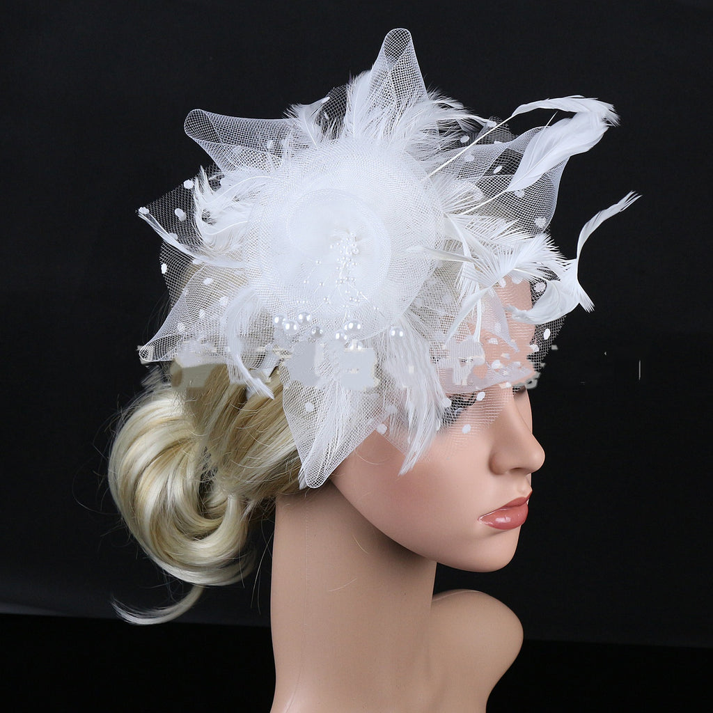 BANDEAU BILLYCOCK MAILLE MARIÉE – 35 COULEURS FLEURS FAIT MAIN