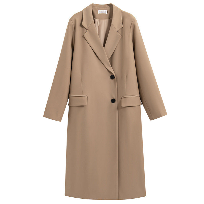 Blazer oversize long taille forte femme, confortable et élégant.