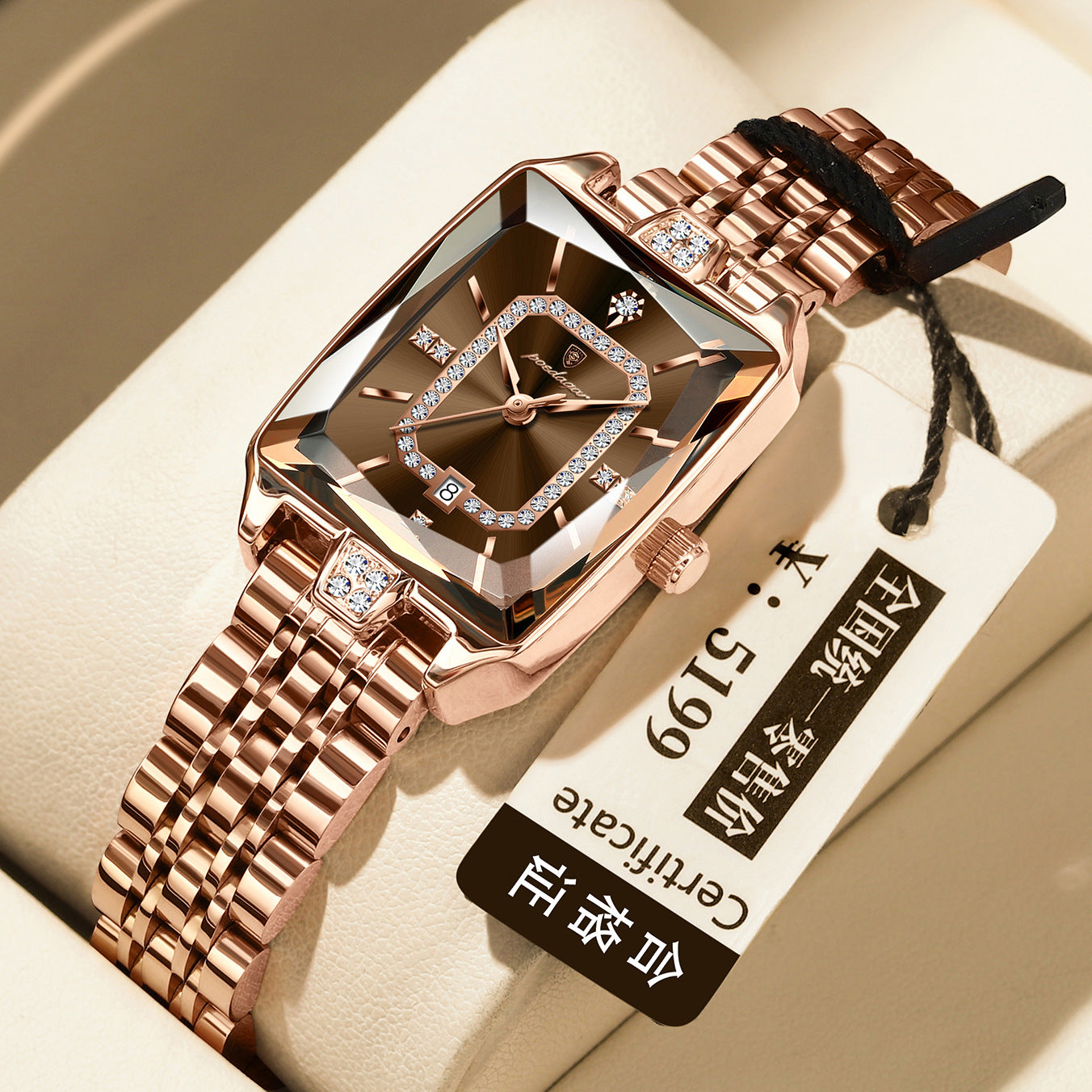 Orologio P785 donna oro rosa – quadrante colorato cinturino in acciaio 8mm