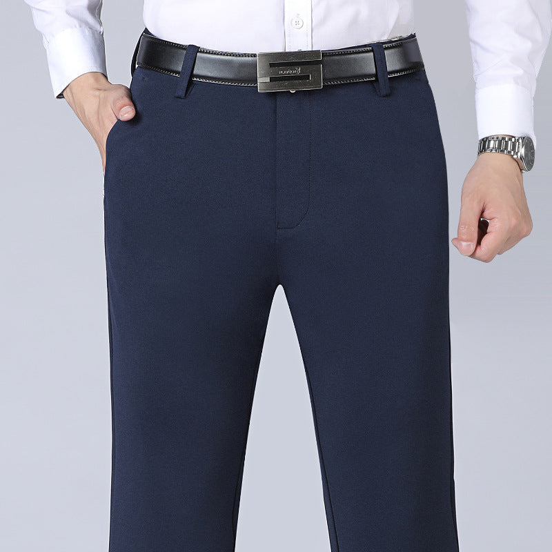 Pantalons casual business stretch coupe droite homme – Élégance flexible