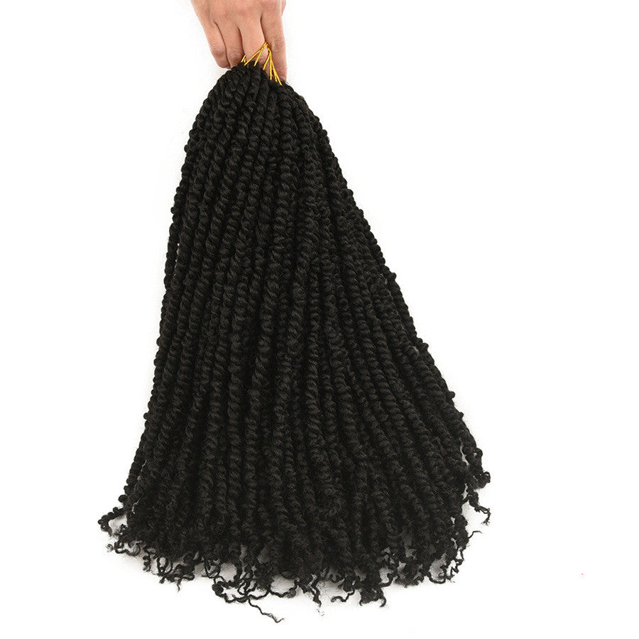 Tresses crochet passion twist TOMO africaines pré-torsadées effet dirty braids