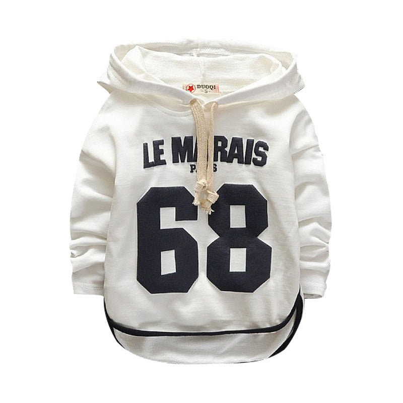 Sweat à capuche bébé imprimé cartoon décontracté – coton