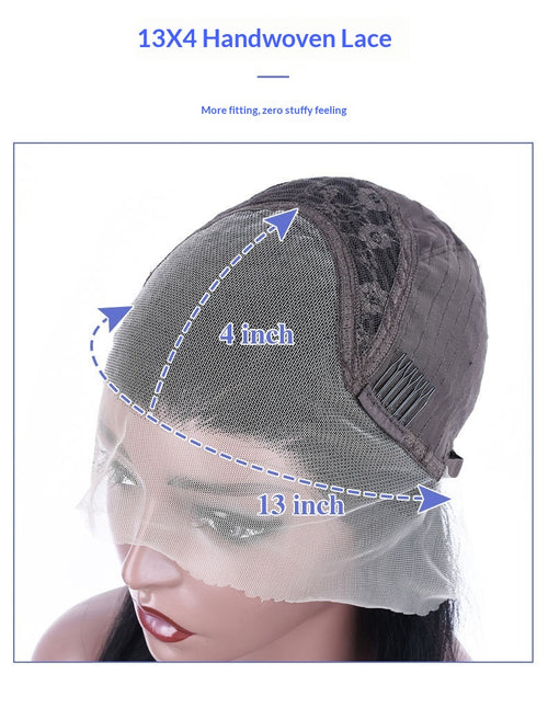 Perruque Lace Front 13x4 en cheveux humains