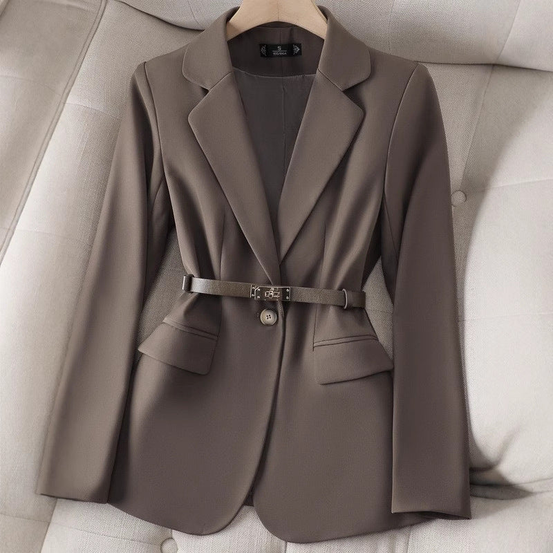 Veste blazer femme slim élégante, simple, mode, style pro-casual polyvalent