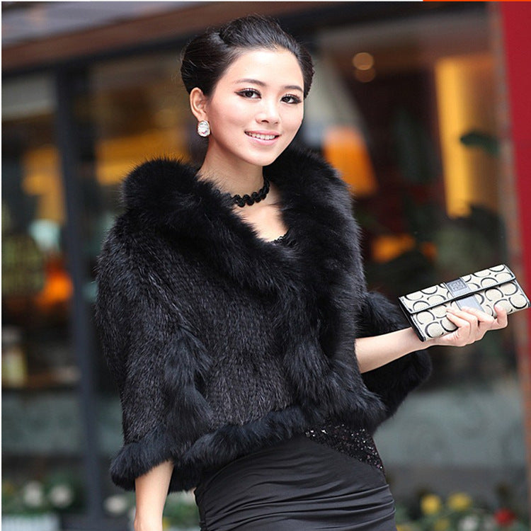 Veste Courte Col Renard Luxe