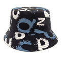 Chapeau bassine double-face anti-UV couple rétro – polyester 5 couleurs