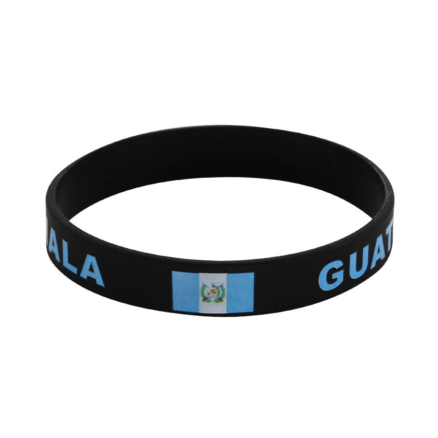 Bracelet drapeau silicone unisexe – accessoire sport 20 cm, style FIFA