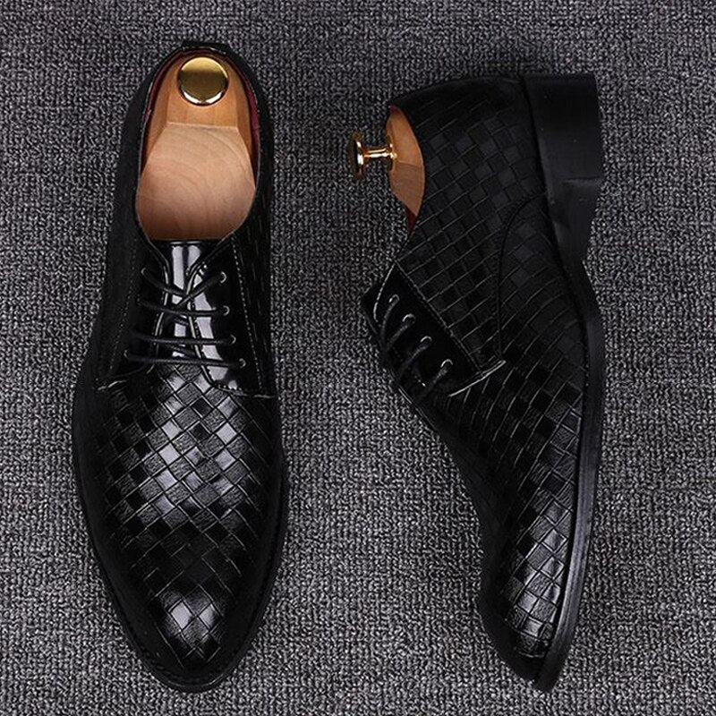 Chaussures cuir formelles homme – Derbies plates élégantes