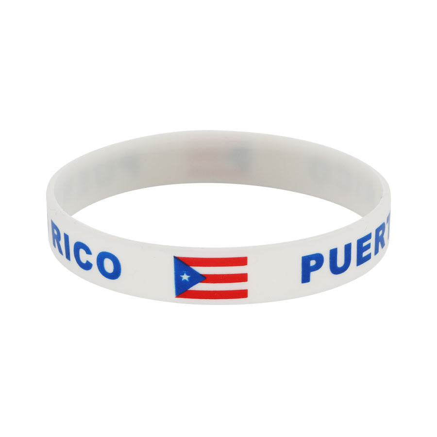 Bracelet drapeau silicone unisexe – accessoire sport 20 cm, style FIFA
