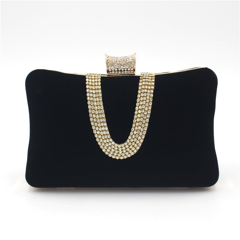 Sac en suédine style européen et américain avec motif en losange