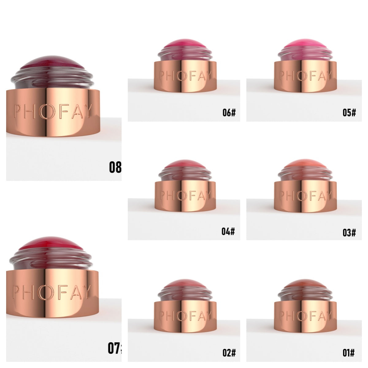 Mousse blush crème PHOFAY – longue tenue texture légère crémeuse