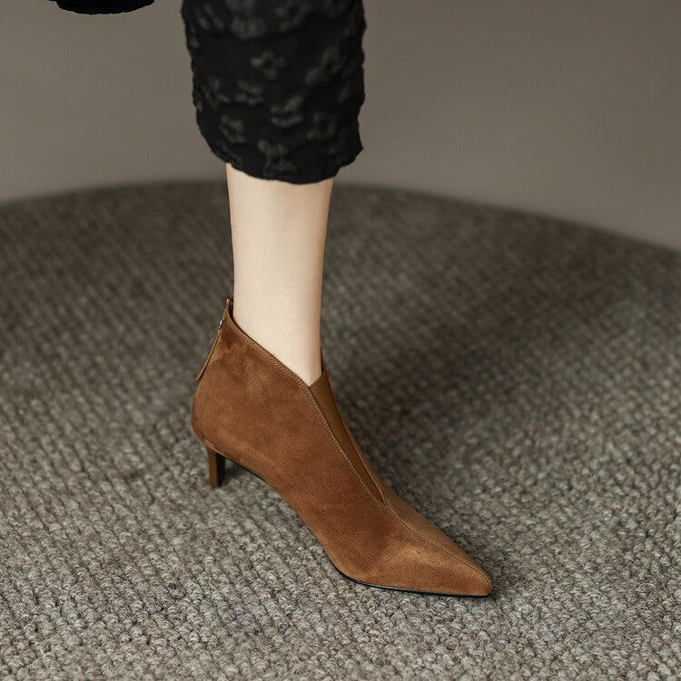 Bottes élastiques chic à talon fin stiletto