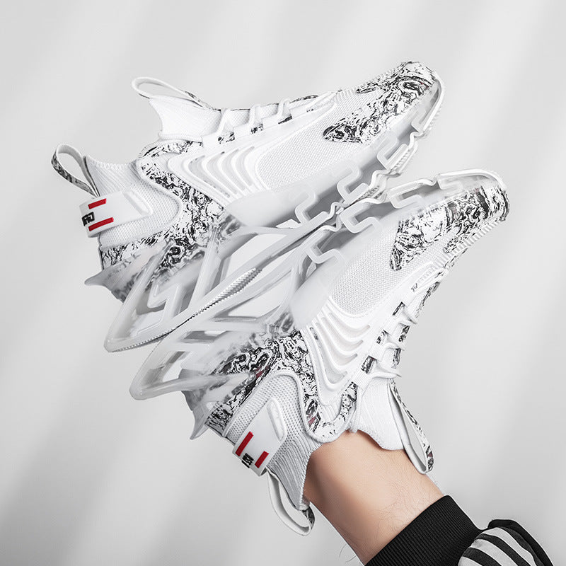 Baskets hommes tissage léger – Sneakers respirantes à amorti Air