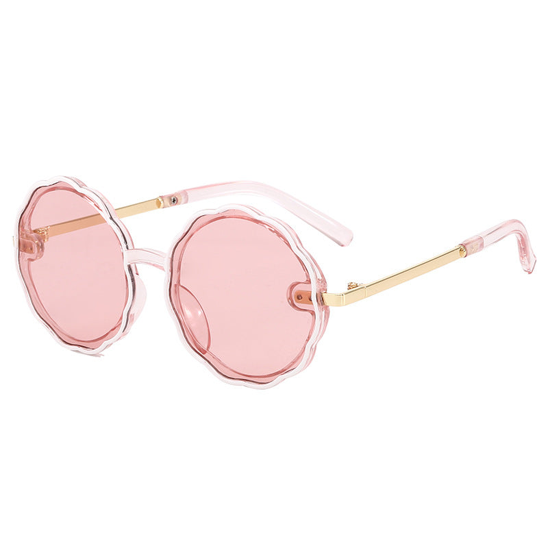 Lunettes de soleil vintage rondes cadre vague – enfants Carvose Chic