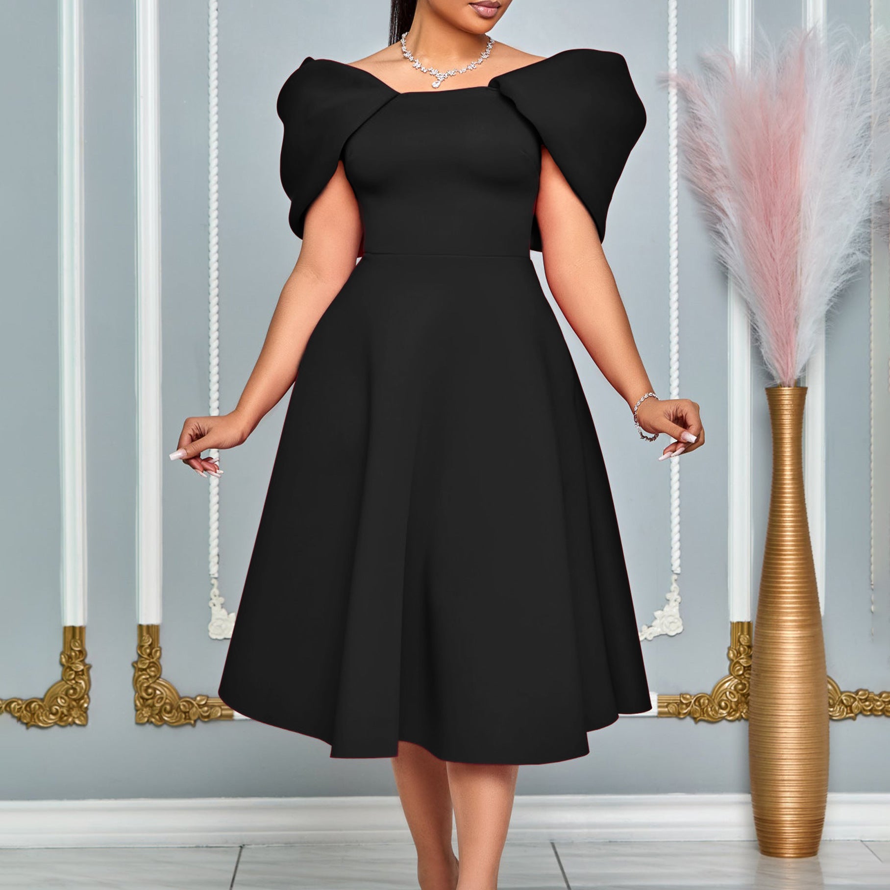 Robe unie femme casual chic épurée