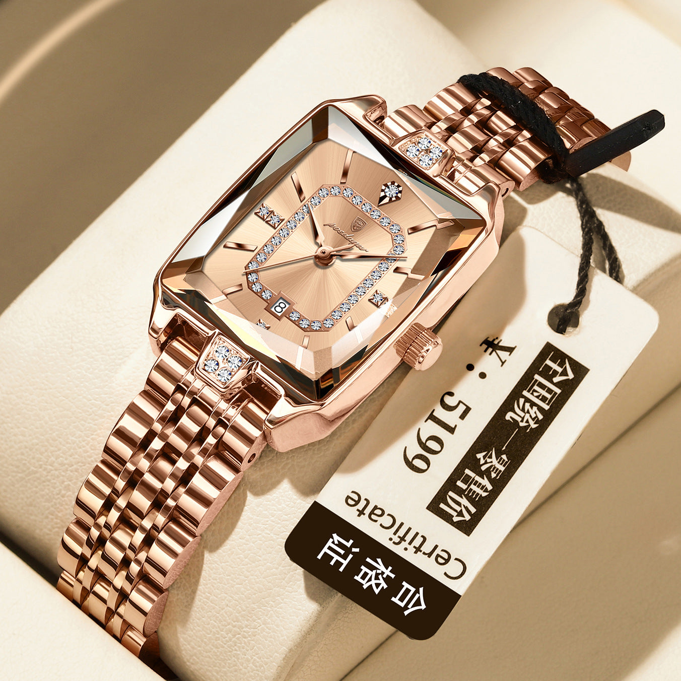 Orologio P785 donna oro rosa – quadrante colorato cinturino in acciaio 8mm