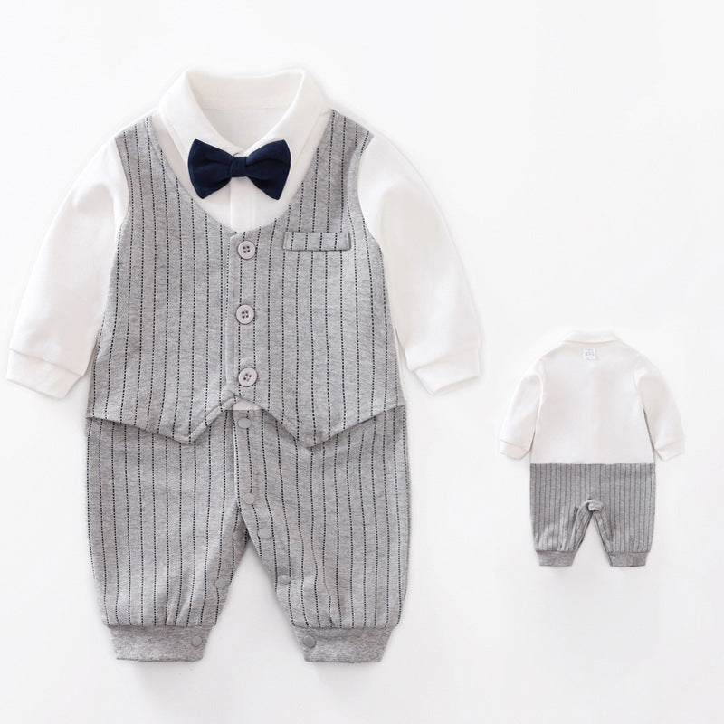 Body bébé manches longues style coréen en coton