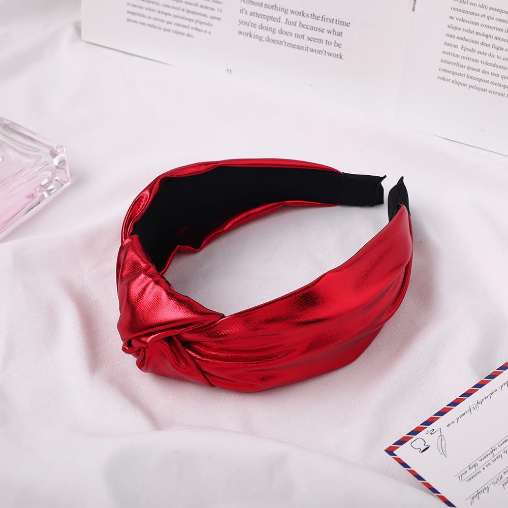 Barrette noeud tissu lumineux – Fixation douce pour cheveux