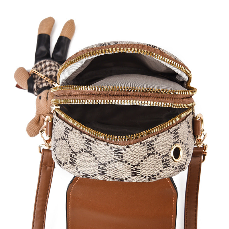 Sac messager rétro multifonction pour femme