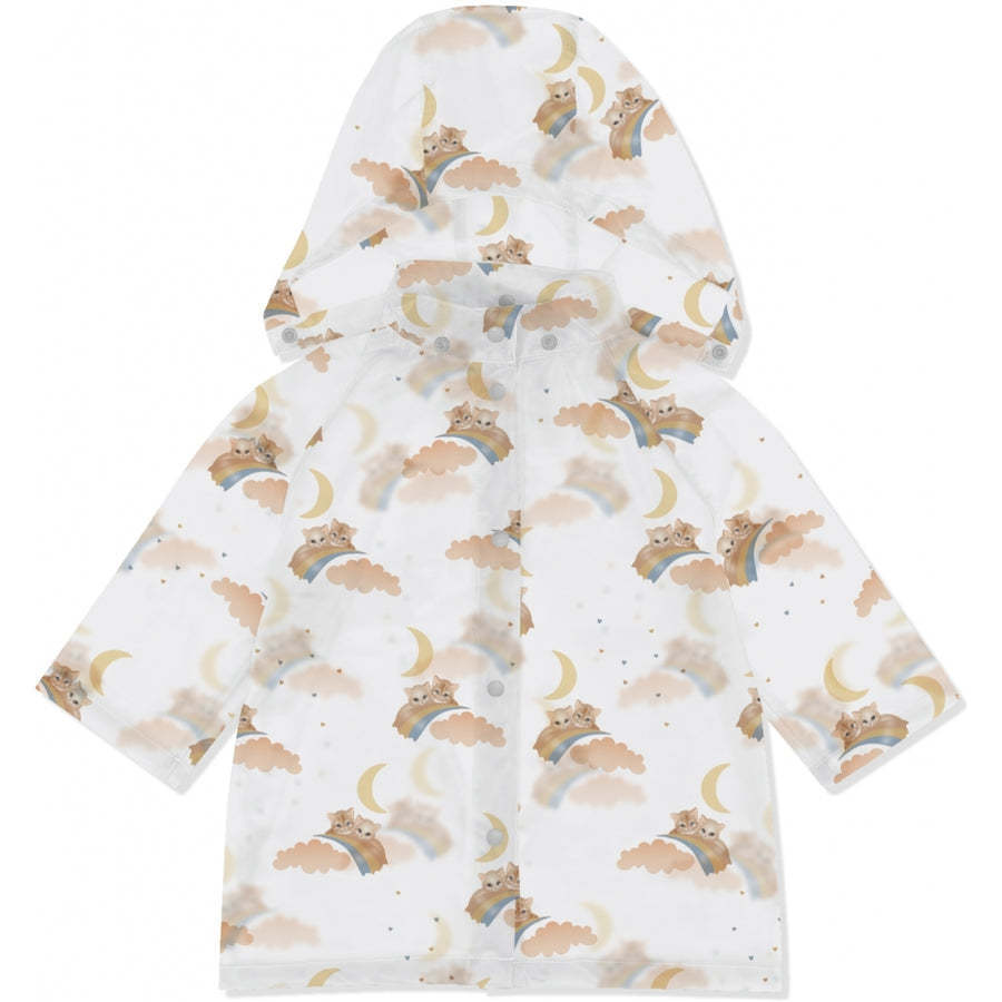 Imperméable enfant cape poncho waterproof – imprimés chat, cerise, citron et Love