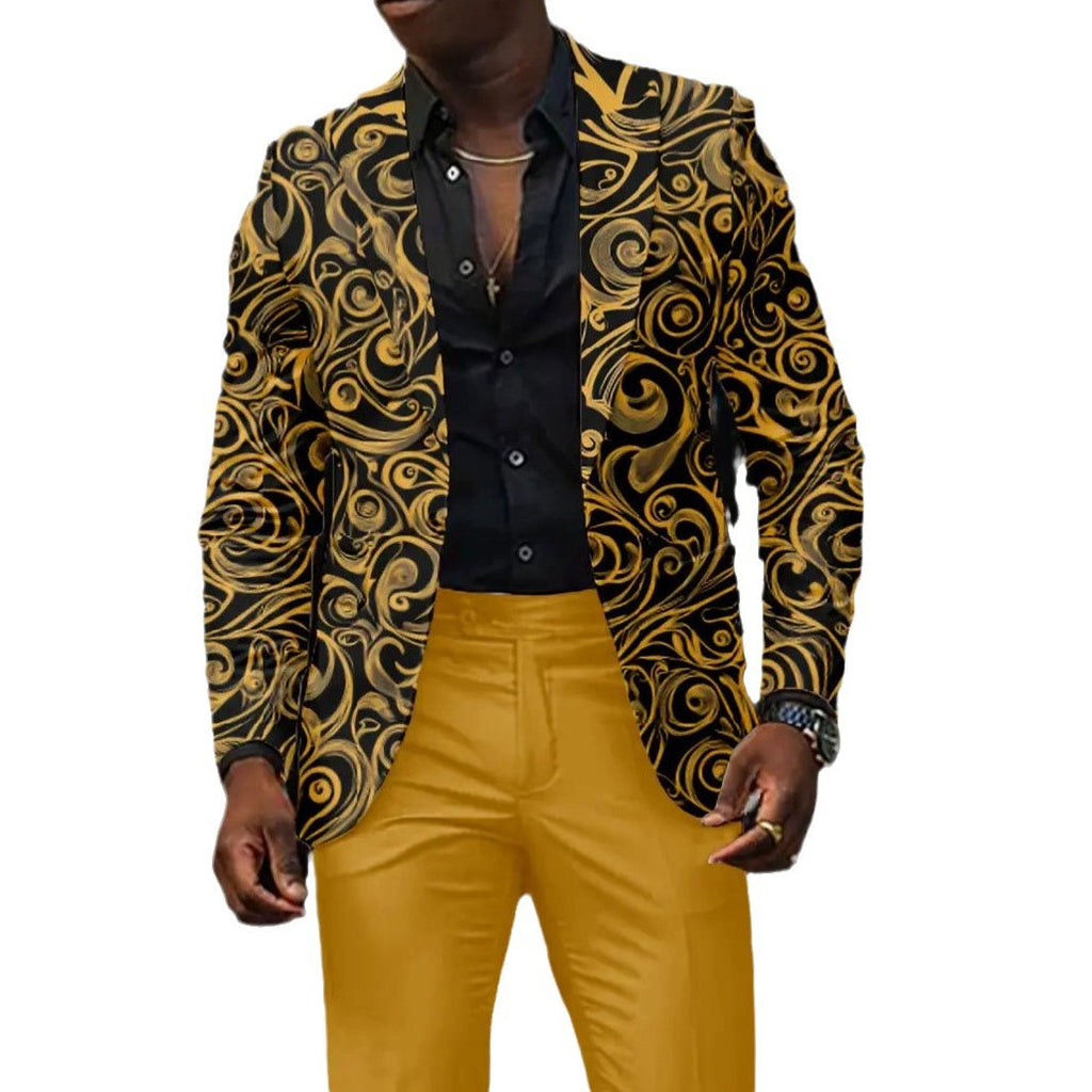 Manteau sombre décontracté slim fit homme – poches patch coton